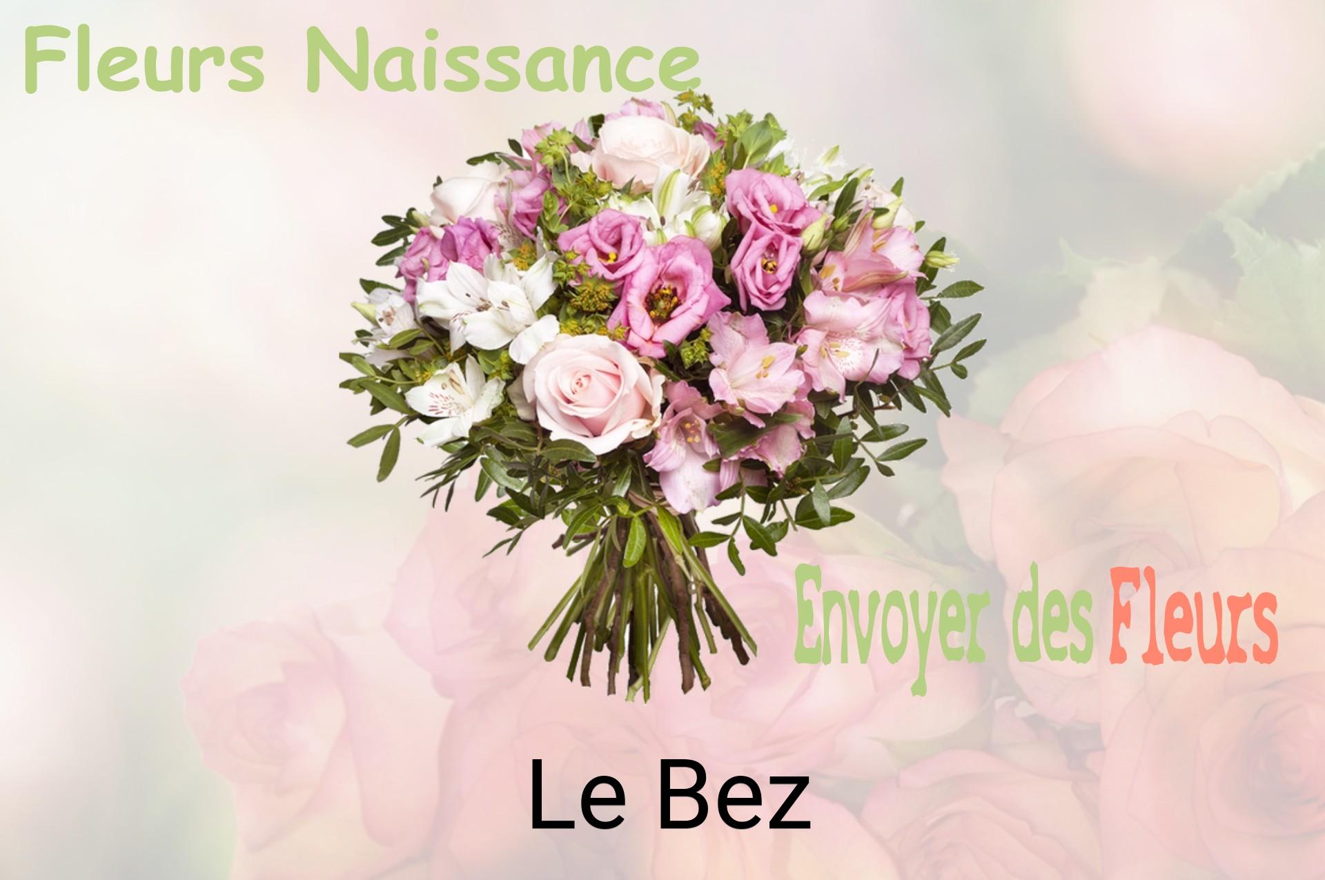 Bouquet de fleurs de naissance livré à Le Bez